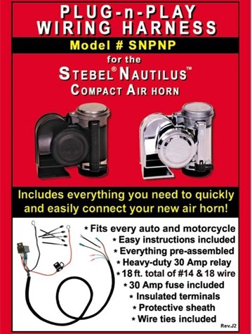 Stebel Nautilus Air Horn Wiring Loom | S.E Asia Motorcycle Touring