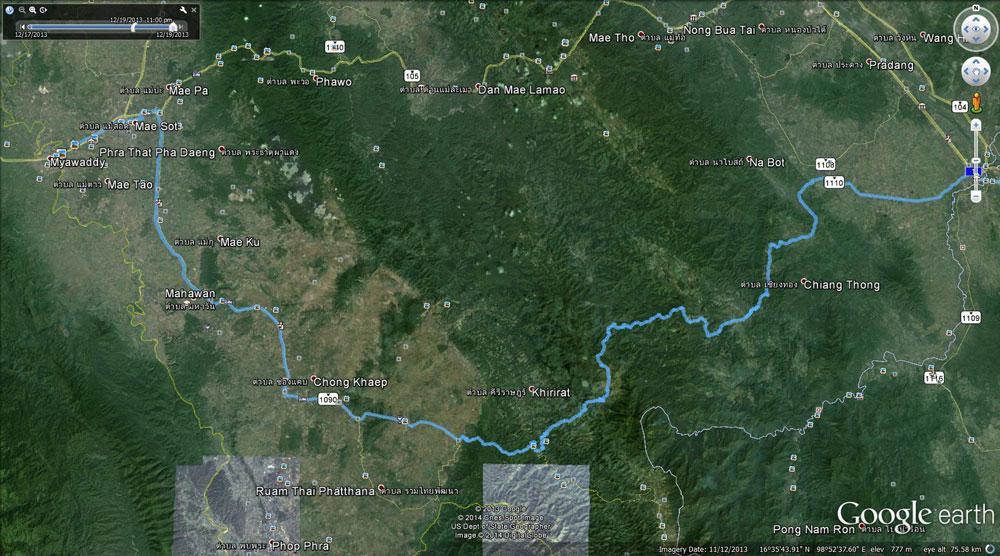 MaeSotToKamphaengPhetViaMaeWongNationalParkGoogleEarth.jpg