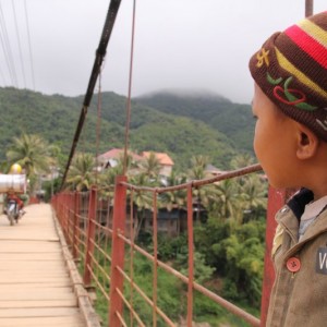 one of the many hanging bridge